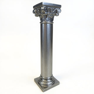 Altar Pedestal Remnant - 24-inch — Aged Silver finish