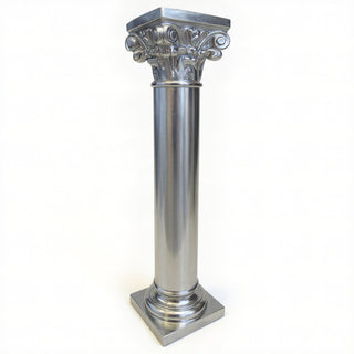 Altar Pedestal Remnant - 24-inch — Antique Silver finish