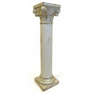 Altar Pedestal Remnant - 24-inch — Antique White finish