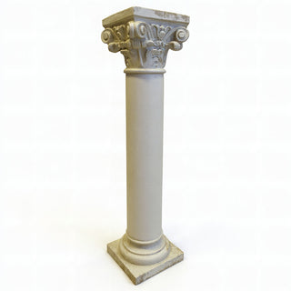 Remnant Pedestal - 24-inch — Antique White finish