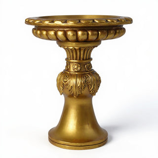 Acanthus Birdbath - 18-inch — Antique Gold finish