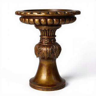 Acanthus Birdbath - 18-inch — Bronze finish