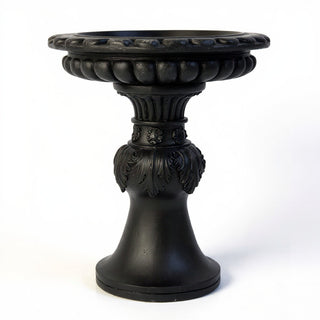 Acanthus Birdbath - 18-inch — Dusted Black finish