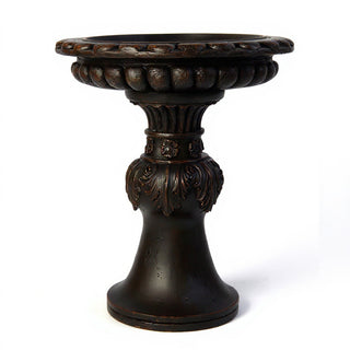 Acanthus Birdbath - 18-inch — Iron finish