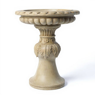 Acanthus Birdbath - 18-inch — Museum Terracotta finish