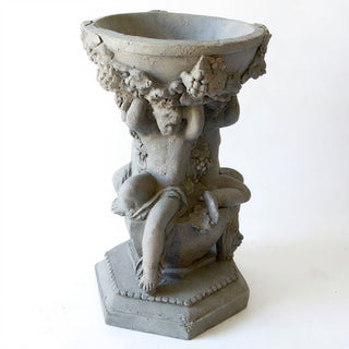 Capri Cherubs Bowl Planter - 16-inch — Antique Stone finish
