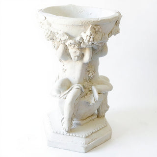 Capri Cherubs Bowl Planter - 16-inch — Antique White finish