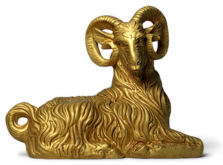 Sitting Ram Statue - 30-inch