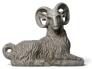 Sitting Ram Statue - 30-inch