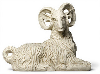 Sitting Ram Statue - 30-inch