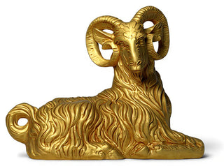 Sitting Ram Statue - 30-inch