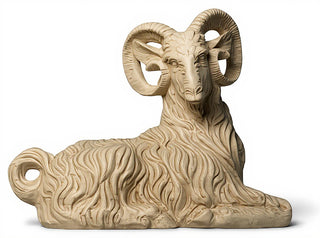 Sitting Ram Statue - 30-inch