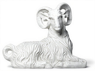 Sitting Ram Statue - 30-inch