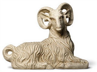 Sitting Ram Statue - 30-inch