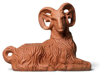 Sitting Ram Statue - 30-inch