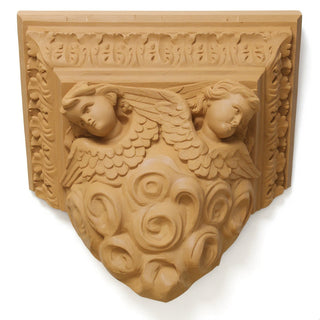 Outlooking Angels Shelf Bracket — Dusted Sand finish
