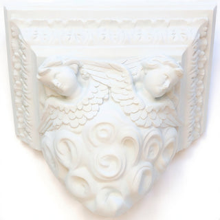 Outlooking Angels Shelf Bracket — Flat White finish