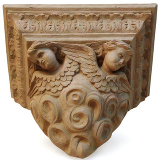 Outlooking Angels Shelf Bracket — Gothic Stone finish