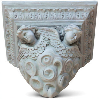Outlooking Angels Shelf Bracket — Mossy Green finish