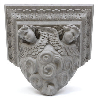 Outlooking Angels Shelf Bracket — Old Stone finish