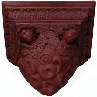 Outlooking Angels Shelf Bracket — Rust finish