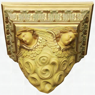Outlooking Angels Shelf/Bracke Statue - 17-inch - Realistic Color - Hand-Painted