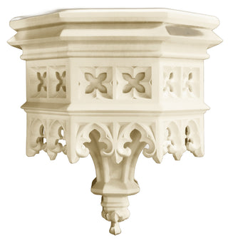 Gothic Flint Bracket Statue - 23-inch