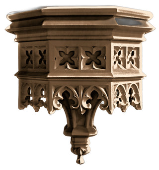 Gothic Flint Bracket Statue - 23-inch