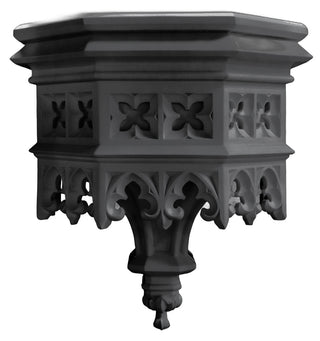 Gothic Flint Bracket Statue - 23-inch