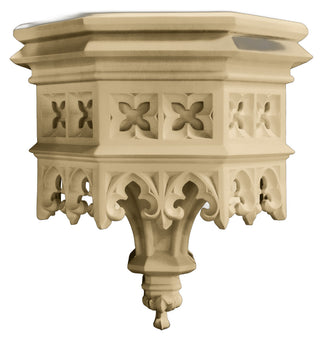 Gothic Flint Bracket Statue - 23-inch
