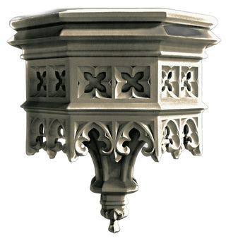 Gothic Flint Bracket Statue - 23-inch