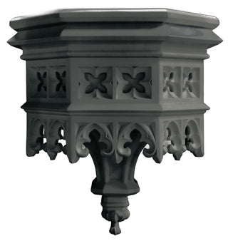 Gothic Flint Bracket Statue - 23-inch