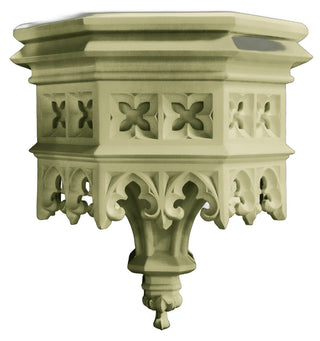 Gothic Flint Bracket Statue - 23-inch