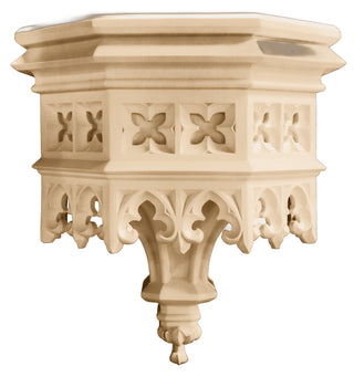 Gothic Flint Bracket Statue - 23-inch