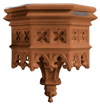 Gothic Flint Bracket Statue - 23-inch