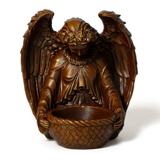 Garden Angel Statue - 14.5-inch — Bronze finish