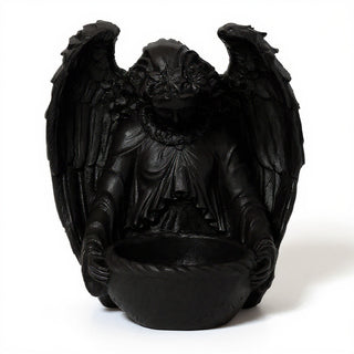 Garden Angel Statue - 14.5-inch — Dusted Black finish
