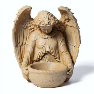 Garden Angel Statue - 14.5-inch — Dusted Sand finish