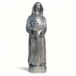 Saint Fiacre Statue - 28.5-inch — Antique Silver finish