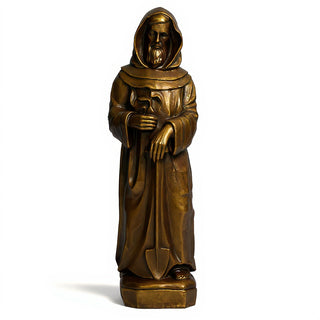 Saint Fiacre Statue - 28.5-inch — Bronze finish