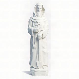 Saint Fiacre Statue - 28.5-inch — Flat White finish
