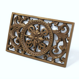 Scroll Work Frame Wall Plaque — Bronze finish