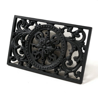 Scroll Work Frame Wall Plaque — Dusted Black finish