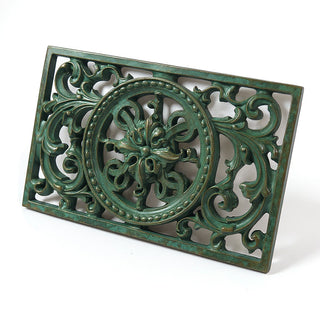 Scroll Work Frame Wall Plaque — Green Bronze finish