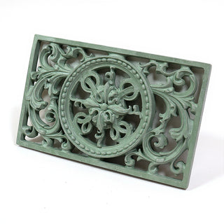 Scroll Work Frame Wall Plaque — Mossy Green finish