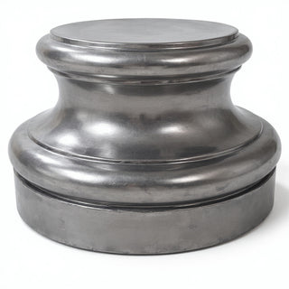 Baroque Cap Base — Aged Silver finish