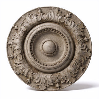 Americo Medallion Wall Plaque — Antique Stone finish