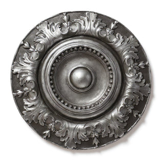 Americo Medallion Wall Plaque — Antique Silver finish