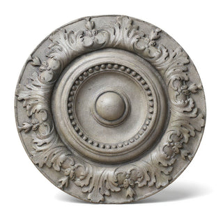 Americo Medallion Wall Plaque — Limestone finish
