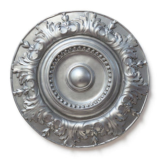 Americo Medallion Wall Plaque — Silver finish